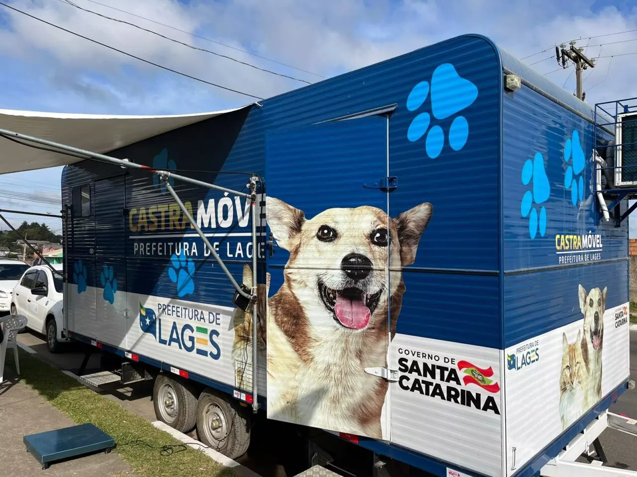 Castramóvel percorre bairros de Lages para castração de cães e gatos; saiba como participar