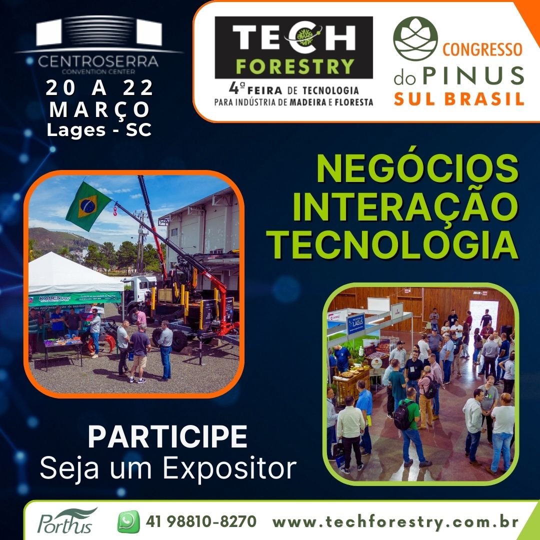 Feira apresenta tecnologia florestal-madeireira em Lages