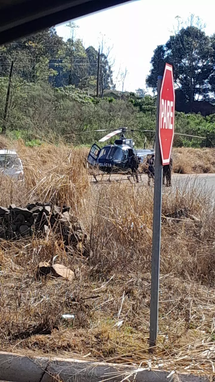 Acidente com morte na BR-282 mobiliza helicóptero da Polícia Civil