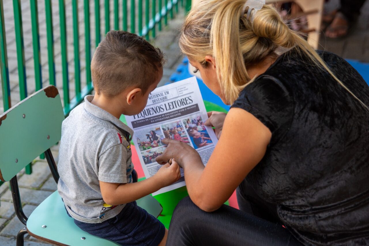 Maternal em Destaque crianças produzem jornal em Chapecó