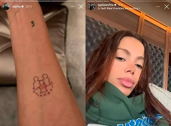 Anitta faz nova tatuagem e significado chama atenção