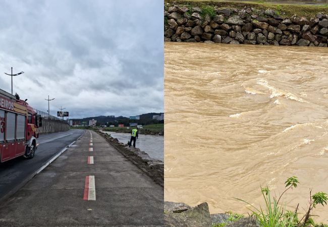 Buscas por homem que teria desaparecido ao atravessar rio em SC continuam