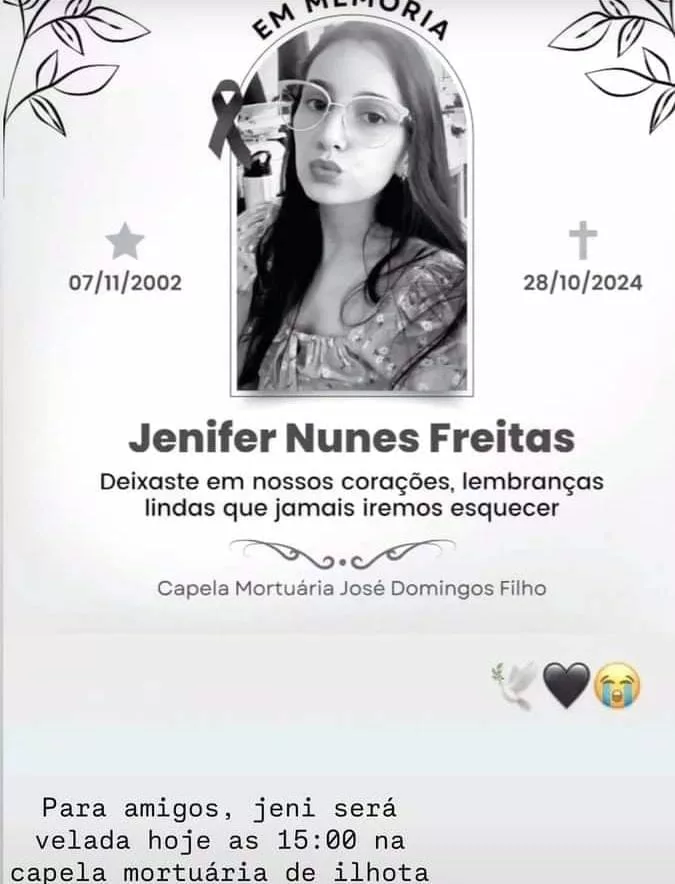 "Minha menina": Identificada jovem de 21 anos que morreu em grave acidente em Ilhota 