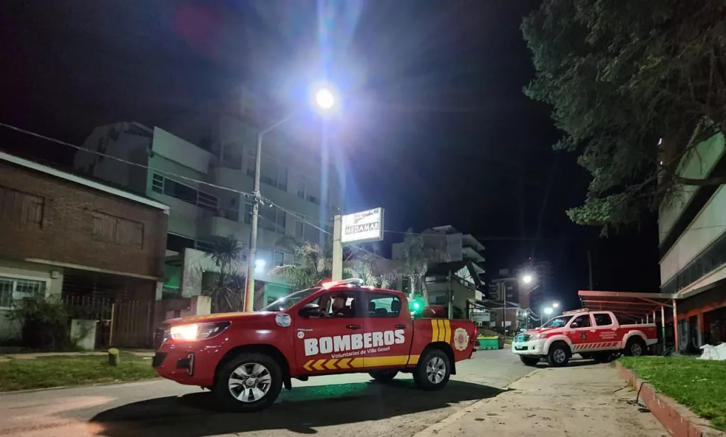 Hotel desabou na madrugada desta terça-feira (29) na Argentina. - Foto: Municipalidad de Villa Gesell/ Reprodução