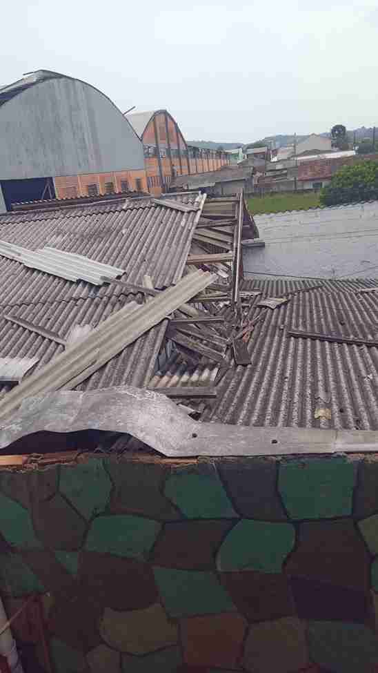 Serra Catarinense registra temporal e forte chuva