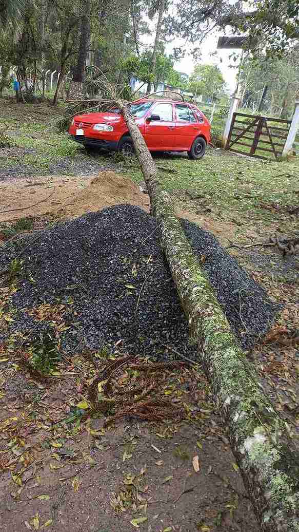 Serra Catarinense registra temporal e forte chuva